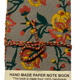 Small Grey Floral Notebook