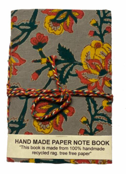 Small Grey Floral Notebook