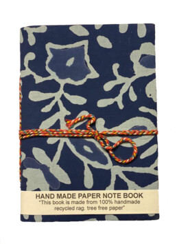 Medium Blue Abstract Notebook