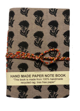 Small Grey Pattern Notebook