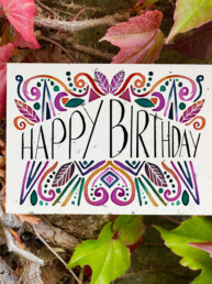 Summer Fiesta Birthday plantable card